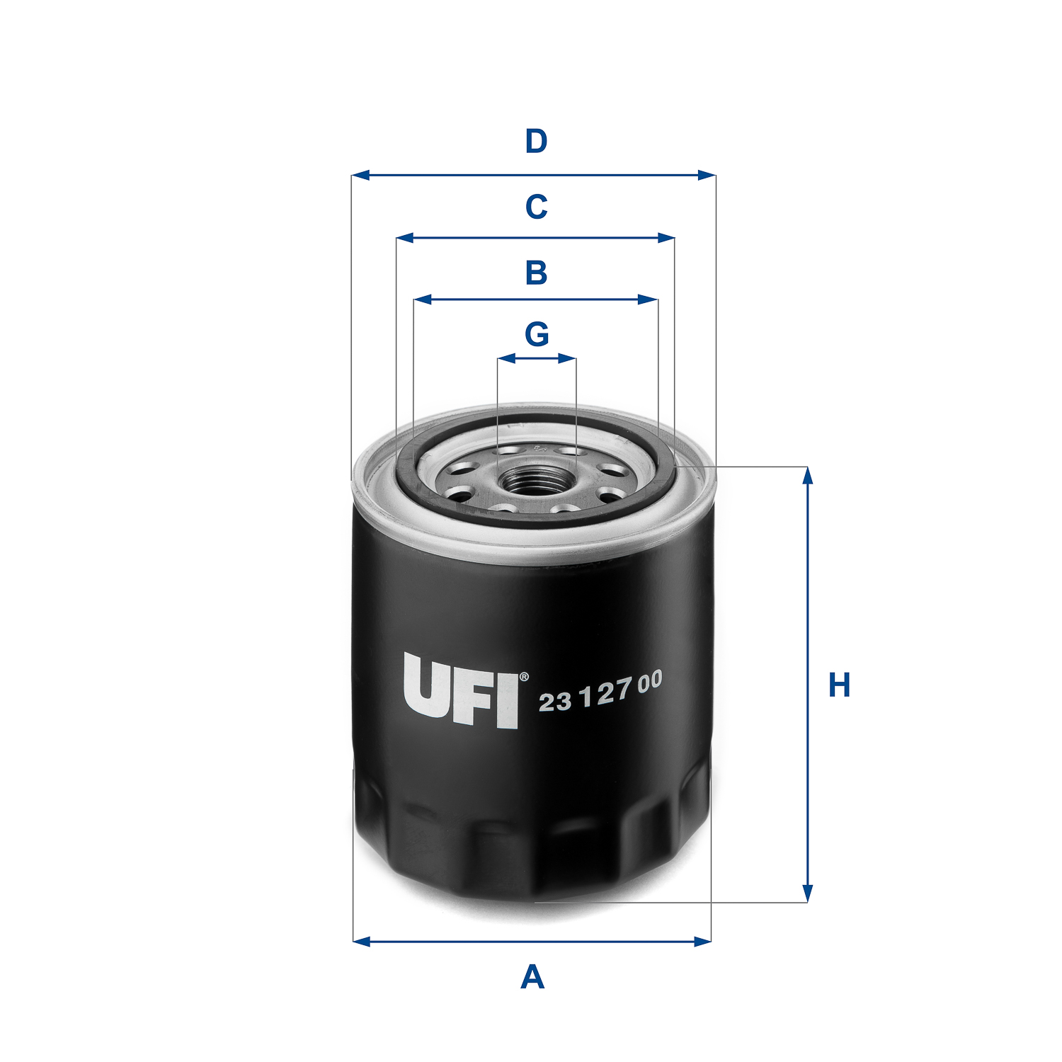 FILTR OLEJU RENAULT 5 TURBO 78-84 LANCIA FORD F SZT UFI do Nissana, 23.127.00, UFI w ofercie sklepu e-autoparts.pl 