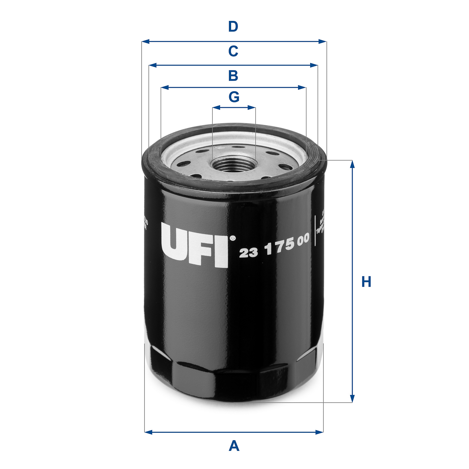 FILTR OLEJU FIAT/LANCIA/ALFA ROMEO SZT UFI do Lanci, 23.175.00, UFI w ofercie sklepu e-autoparts.pl 