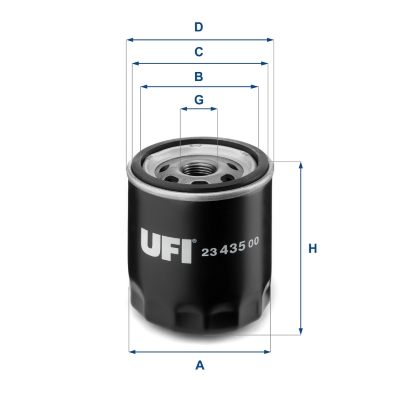 FILTR OLEJU SKODA FABIA 1.0-1.4 98- SZT UFI do Chryslera, 23.435.00, UFI w ofercie sklepu e-autoparts.pl 