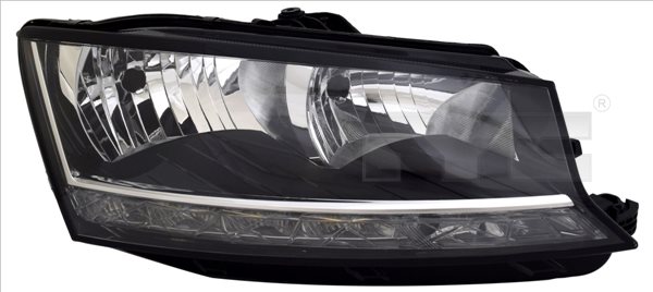 Reflektor świateł przednich do Skody, 20-19169-06-2, TYC EUROPE B.V. w ofercie sklepu e-autoparts.pl 