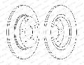Tarcza hamulcowa, PREMIER Coat+ disc do Mercedesa, DDF1034C, FERODO w ofercie sklepu e-autoparts.pl 