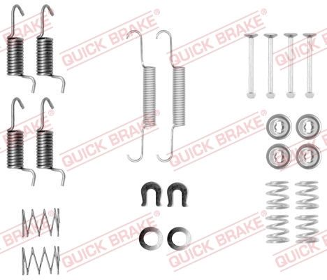 Zestaw akcesoriów, szczęki hamulcowe hamulca postojowego 105-0010 Quick Brake ApS