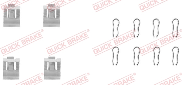 Zestaw akcesoriów, klocki hamulcowe 109-1055 Quick Brake ApS