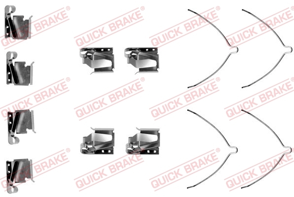 Zestaw akcesoriów, klocki hamulcowe 109-1269 Quick Brake ApS