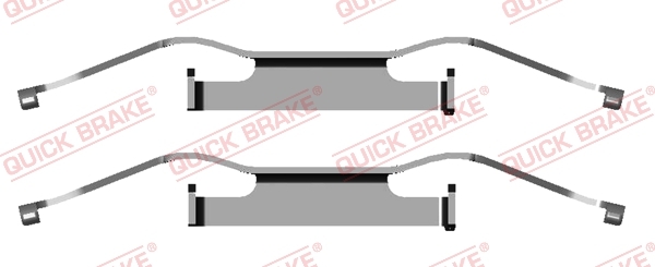 Zestaw akcesoriów, klocki hamulcowe 109-1680 Quick Brake ApS