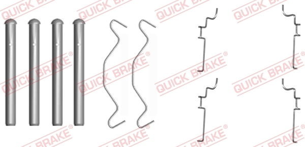 Zestaw akcesoriów, klocki hamulcowe 109-1683 Quick Brake ApS