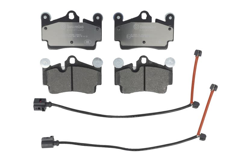 Zestaw okładzin hamulcowych o wysokiej skuteczności, SPORT PADS HP2000 do Audi, 07.B315.16, BREMBO w ofercie sklepu e-autoparts.pl 