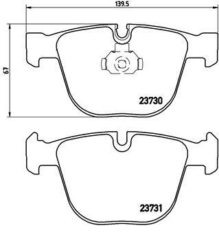 Klocki hamulcowe - komplet P 06 026 BREMBO