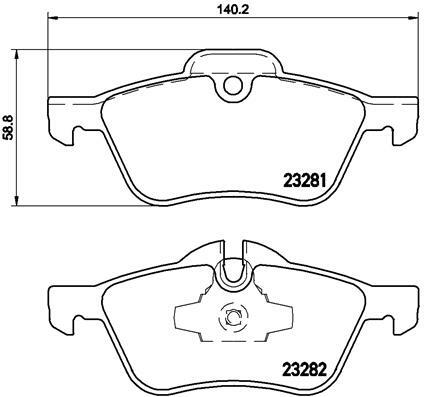 Klocki hamulcowe - komplet P 06 030 BREMBO