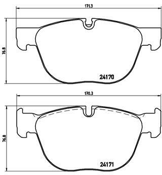 Klocki hamulcowe - komplet P 06 049 BREMBO