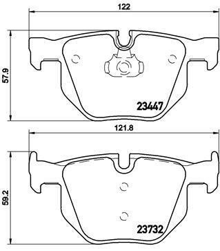 Klocki hamulcowe - komplet P 06 056 BREMBO
