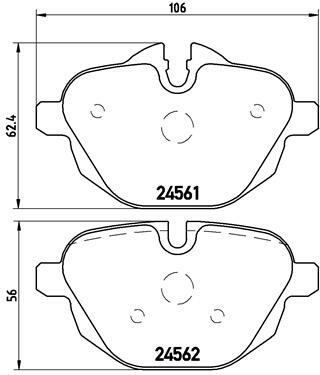 Klocki hamulcowe - komplet P 06 064 BREMBO