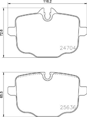 Klocki hamulcowe - komplet P 06 101 BREMBO