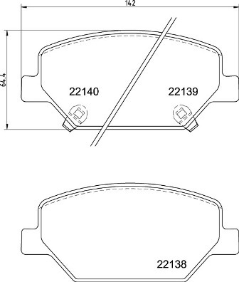 Klocki hamulcowe - komplet P 07 007 BREMBO