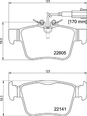Klocki hamulcowe - komplet P 23 180 BREMBO