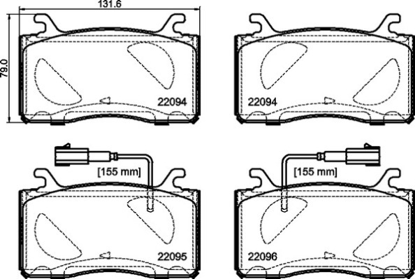 Klocki hamulcowe - komplet P 23 187 BREMBO