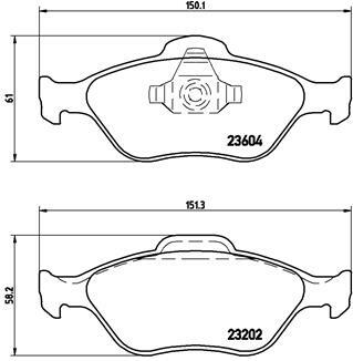 Klocki hamulcowe - komplet P 24 055 BREMBO
