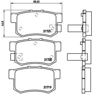 Klocki hamulcowe - komplet P 28 022 BREMBO