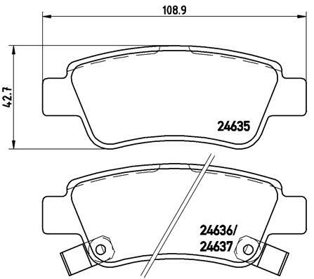 Klocki hamulcowe - komplet P 28 046 BREMBO
