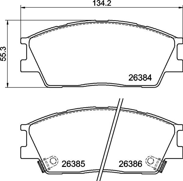 KLOCKI HAMULC. KIA SOUL III 19- PRZÓD do Kia, P 30 126, BREMBO w ofercie sklepu e-autoparts.pl 