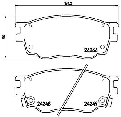 Klocki hamulcowe - komplet P 49 033 BREMBO