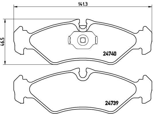 Klocki hamulcowe - komplet P 50 081 BREMBO