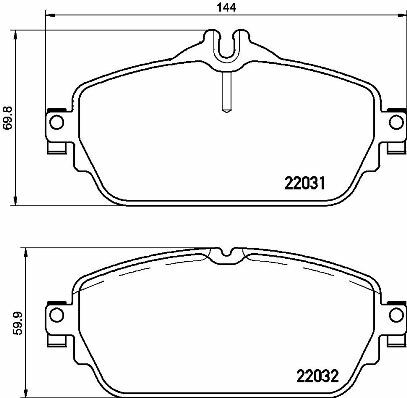 Klocki hamulcowe - komplet P 50 118 BREMBO