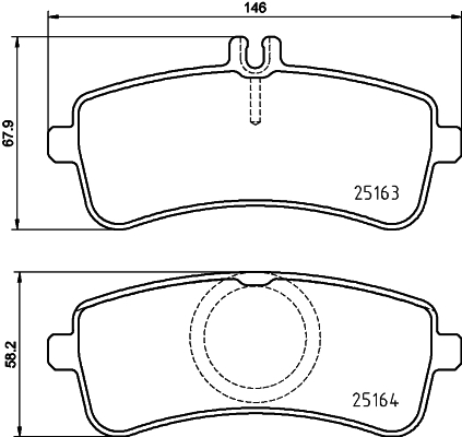 Klocki hamulcowe - komplet P 50 132 BREMBO