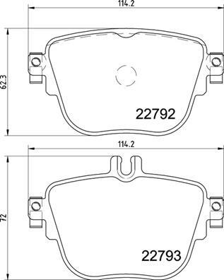 Klocki hamulcowe - komplet P 50 141 BREMBO