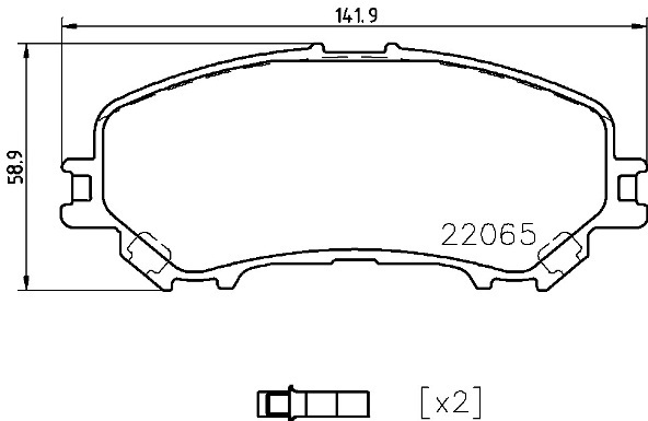 Klocki hamulcowe - komplet P 56 099 BREMBO