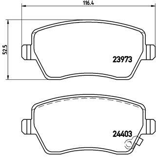 Klocki hamulcowe - komplet P 59 050 BREMBO