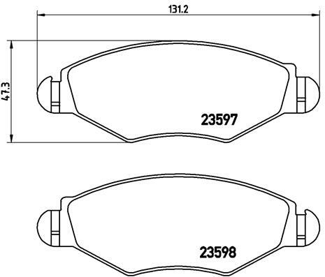 Klocki hamulcowe - komplet P 61 063 BREMBO