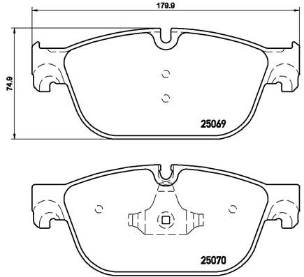 KLOCKI HAMULC. PEUGEOT 508 10- PRZÓD do Peugeota, P 61 115X, BREMBO w ofercie sklepu e-autoparts.pl 