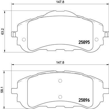 KLOCKI HAMULC. PEUGEOT 308 II 13-21 PRZÓD do Peugeota, P 61 120X, BREMBO w ofercie sklepu e-autoparts.pl 