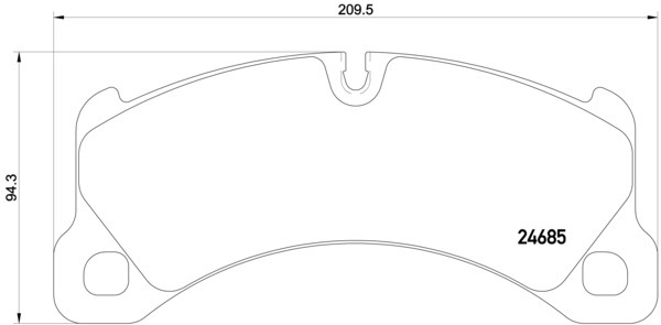 Klocki hamulcowe - komplet P 65 026 BREMBO