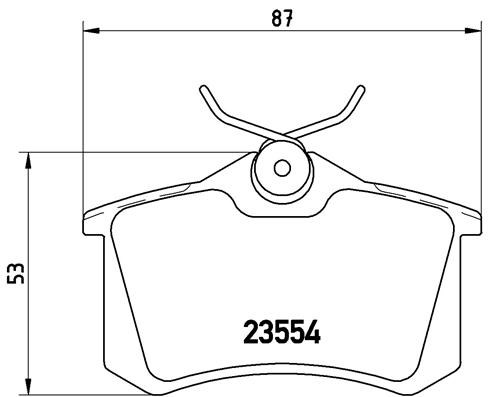 KLOCKI HAMULC. RENAULT MEGANE 02- TYŁ do Renault, P 68 024X, BREMBO w ofercie sklepu e-autoparts.pl 