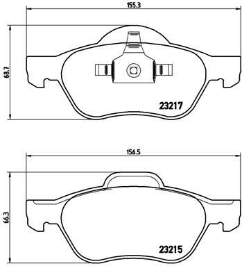 Klocki hamulcowe - komplet P 68 048 BREMBO