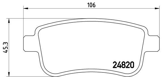 Klocki hamulcowe - komplet P 68 054 BREMBO