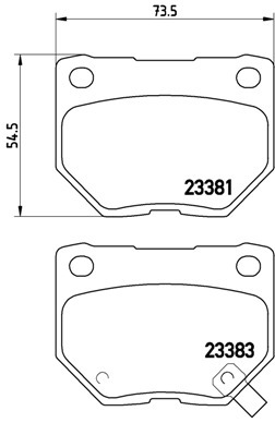 Klocki hamulcowe - komplet P 78 016 BREMBO