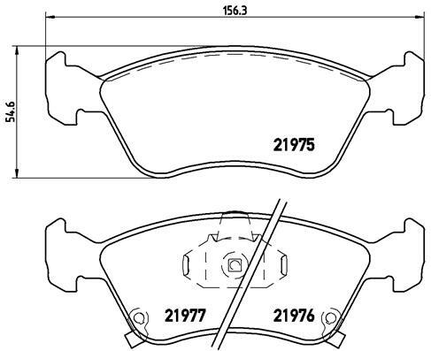 Klocki hamulcowe - komplet P 83 041 BREMBO