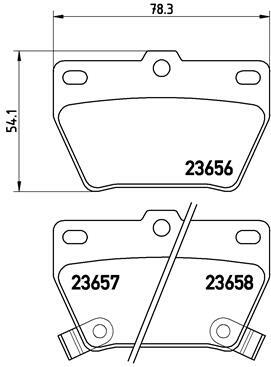Klocki hamulcowe - komplet P 83 057 BREMBO