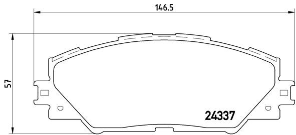 KLOCKI HAMULC. TOYOTA RAV 4 III, IV 06- PRZÓD do Toyoty, P 83 071X, BREMBO w ofercie sklepu e-autoparts.pl 