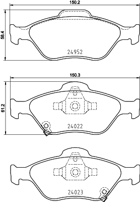 Klocki hamulcowe - komplet P 83 159 BREMBO