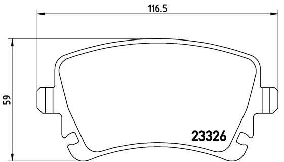 Klocki hamulcowe - komplet P 85 083 BREMBO