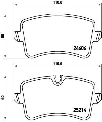 Klocki hamulcowe - komplet P 85 119 BREMBO