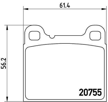 Klocki hamulcowe - komplet P 86 002 BREMBO