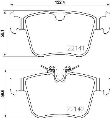 Klocki hamulcowe - komplet P 86 029 BREMBO