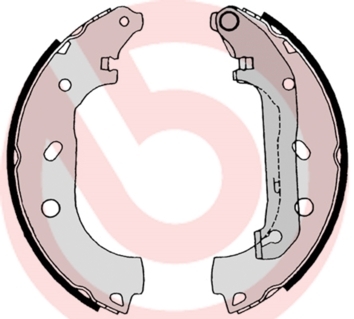 Zestaw szczęk hamulcowych S 24 539 BREMBO