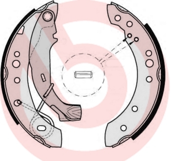 Zestaw szczęk hamulcowych S 61 526 BREMBO