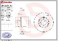 Tarcza hamulcowa do Forda, 08.2275.10, BREMBO w ofercie sklepu e-autoparts.pl 